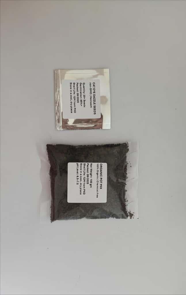 Cat Eye Dazzle Seeds and Free Organic Pot
