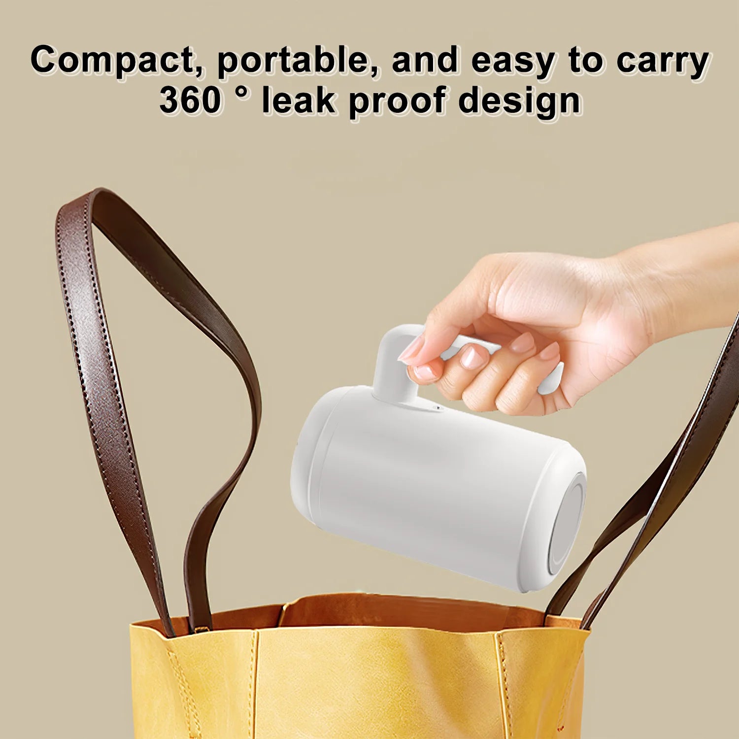 13.5Oz Self Stirring Mug, LED Temperature Display Magnetic Stirring Cup, 316 Stainless Steel Auto Mixer Cup, Auto Magnetic Stirring Coffee Mug for Coffee, Milk, Protein Powder (White)